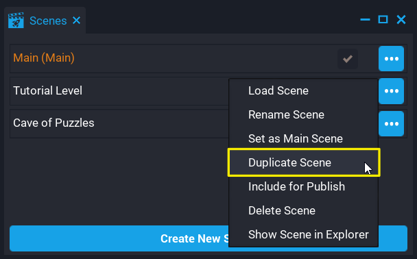 Duplicate a Scene