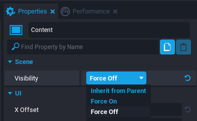 Toggle On Button Visibility